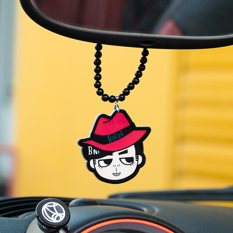 Carianuu Car Pendant Car Rear Mirror Pendant Accessories On-board Creative Supplies Pendant Pendant Lady Cute