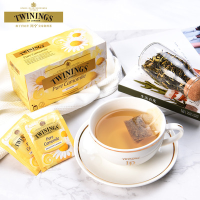 TWININGS川宁 香宁洋甘菊花茶 花草茶 英国进口袋泡茶包 2盒50片