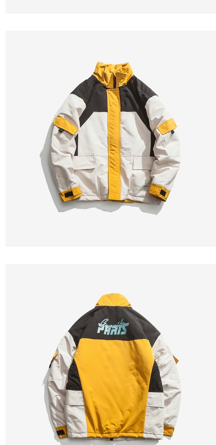 Ins country triều hip-hop cotton nam thương hiệu dụng cụ áo khoác đôi áo khoác mùa đông 2018 quần áo mùa đông mới áo khoác nam hàn quốc