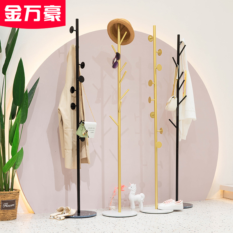 Clothing store display rack floor-to-ceiling hanger coat rack scarf bag rack bedroom dormitory simple storage clothes