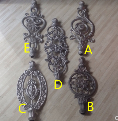 Aluminum ladder flower series iron accessories stair guardrail accessories cast aluminum stair flower iron accessories