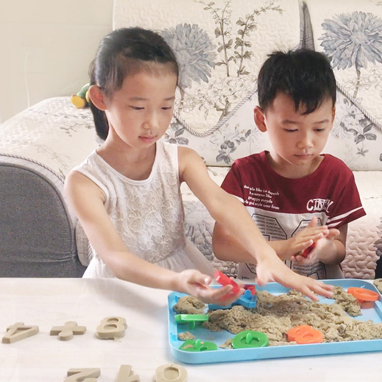 Space sand 3 catty suitcases Children's colorful sand Toys girls Puzzle Toys Ultra Light Earth MS-18 21