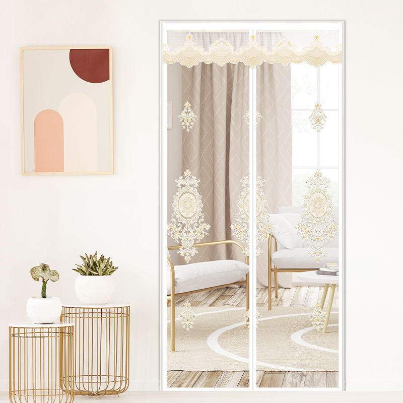 Summer Mosquito-Proof Door Curtain for Home Bedroom, Light Luxury High-Grade Screen Door with Magnetic Self-Adhesive Magic Tape, New Model 2026