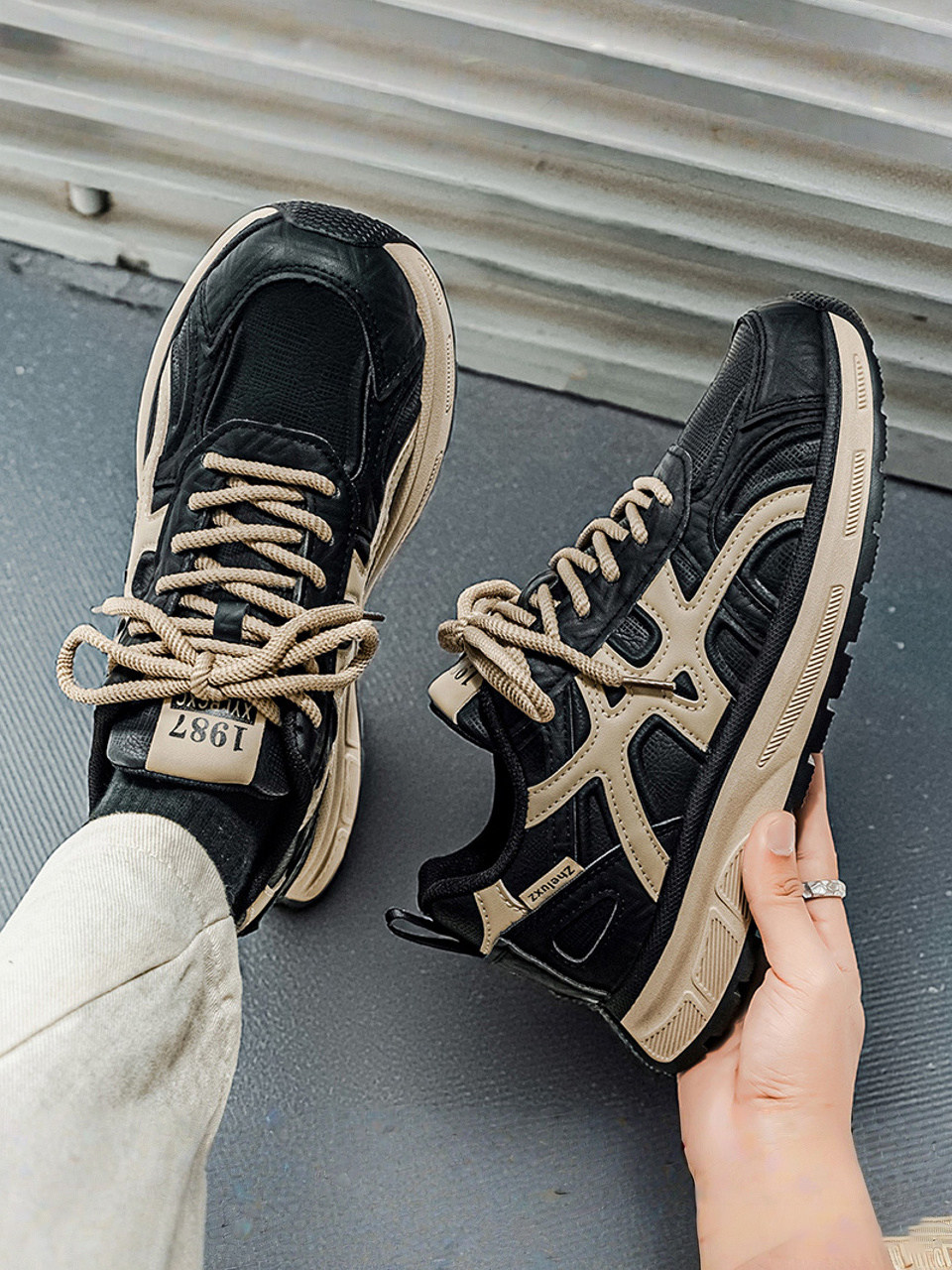 Putian Men's Shoes 2026 New Winter Versatile High-End Leather Casual Youth Forrest Gump Sports Dad Sneakers