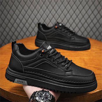 Chef Men's Shoes 2026 New Winter Kitchen Work Waterproof Non-Slip Shoes Men's Casual Height-Increasing Sports Trendy Shoes