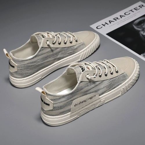 Тканевая летняя обувь, мужские тонкие дышащие универсальные низкие кроссовки для отдыха, спортивные туфли