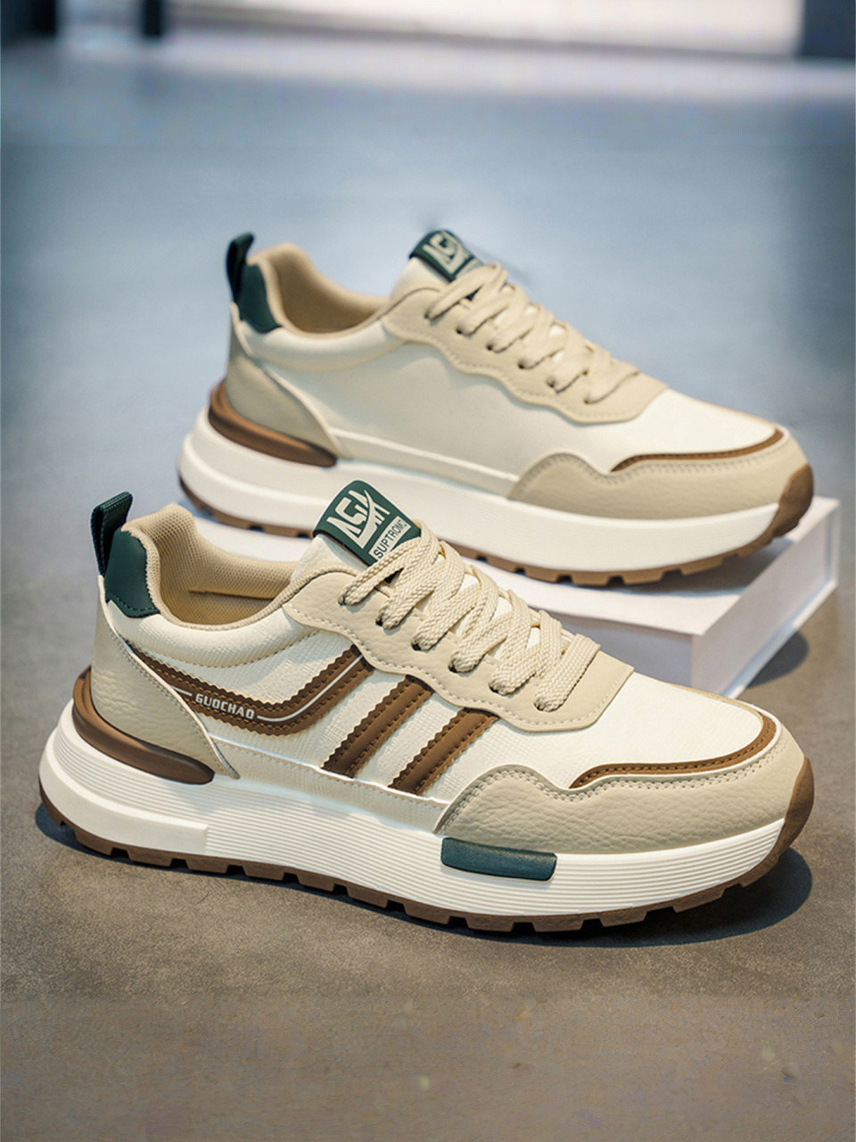 Putian Men's Shoes 2026 New Spring Versatile High-End Thick-Soled Height-Increasing Casual Youth Forrest Gump Sports Trendy Shoes