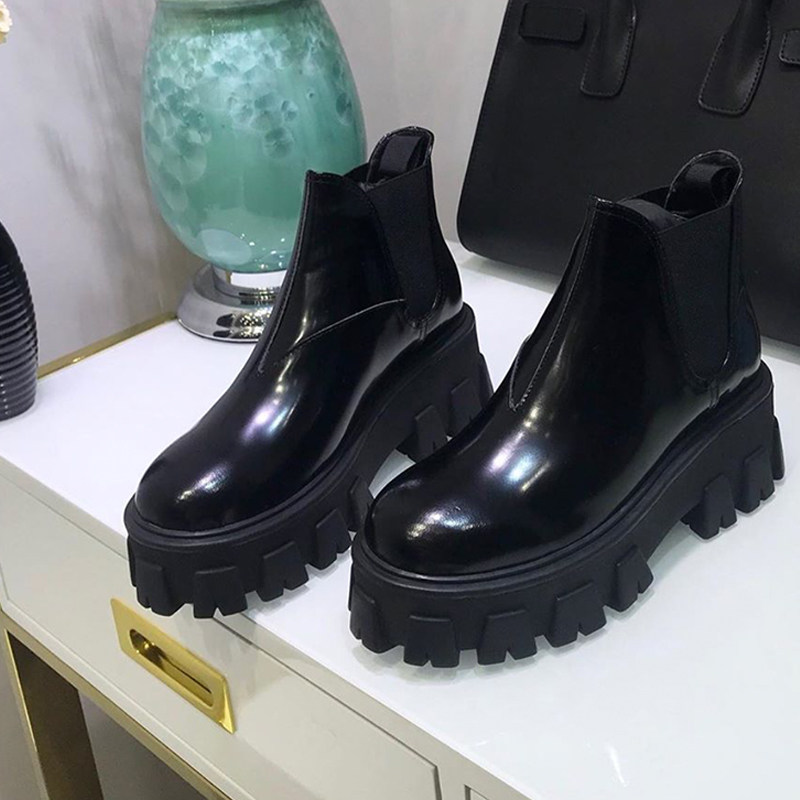 Trendy design ~ ~ explicit legs long and thick bottom women's shoes knock liked 