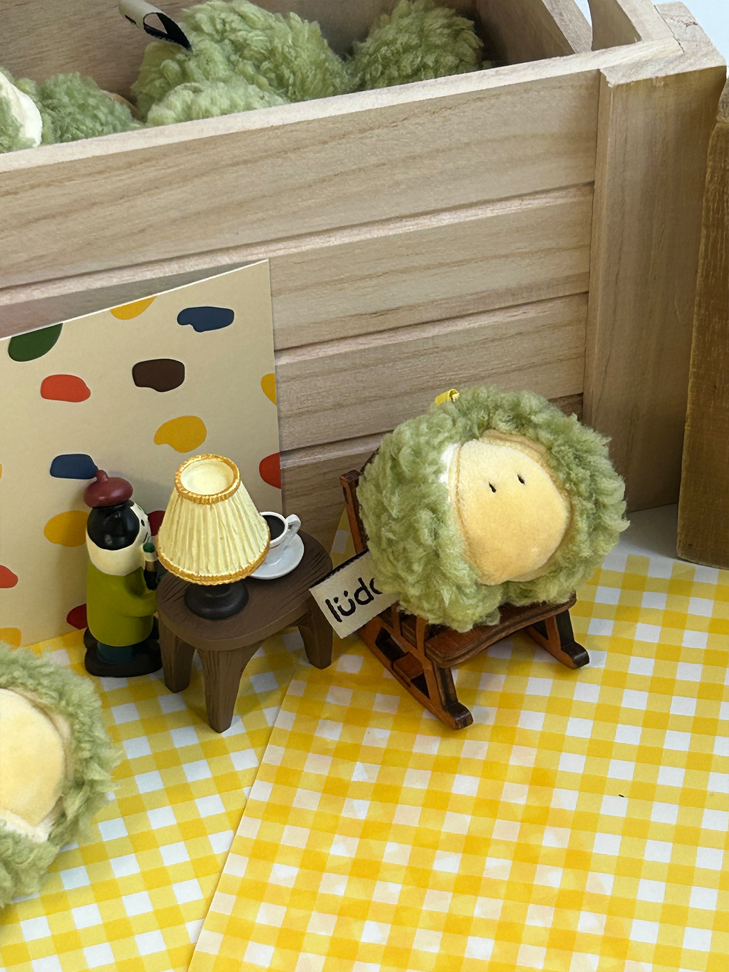 LUDO Bald Fruits Bald King Durian Plush Keychain detail image