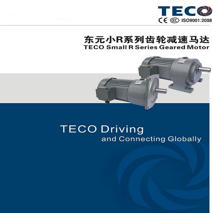 TECO Dongyuan Motor three-phase 400W horizontal vertical gear reducer motor speed control variable frequency motor
