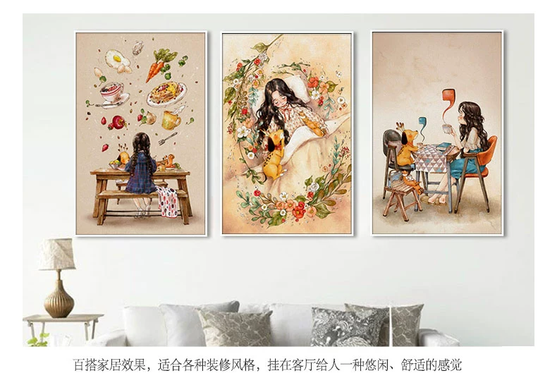 Các dòng 2019 phòng khâu thêu sống cartoon thêu thời gian giải trí mới mảnh hơi nhỏ đơn giản thêu tay 2018 - Công cụ & phụ kiện Cross-stitch tranh thêu chữ thập đồng hồ