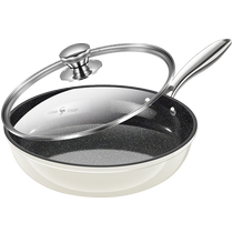 German imports titane céramique flat bottom pan without revêtement non-stick pan Home frying pan frying steak pancake pan frying pan