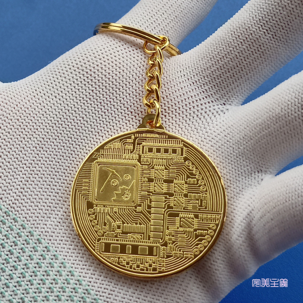 比特纪念币钥匙扣挂件btc实体纪念章bitcoin数字比特币硬币包邮-淘宝网