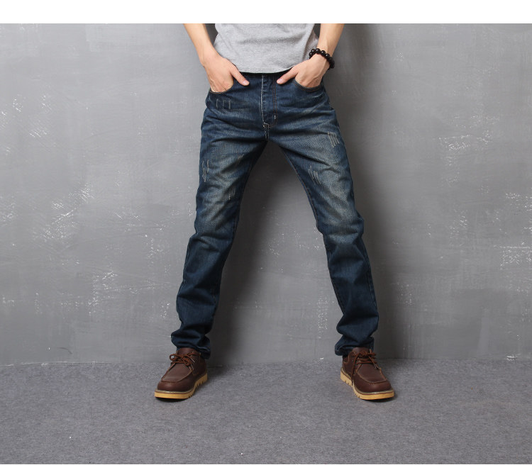 Jeans pour jeunesse droite en vrac en coton pour printemps - Ref 1477898 Image 12