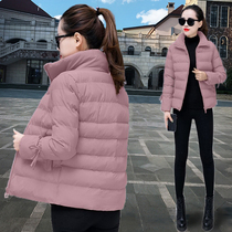 Small cotton-padded jacket womens new 2021 Korean version of loose and versatile light down cotton clothes winter short coat