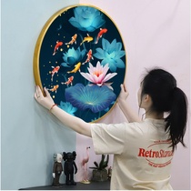 5d Diamond Painting 2022 New Full Drilling Living Room Round Nine Fish Polychaetus Toho Cross Embroidered Dots Stickup Fashion