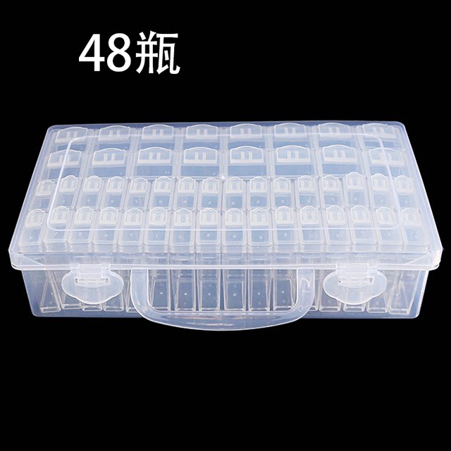 Diamond painting tool storage box, diamond box, diamond box, square bottle, brick and stone special auxiliary artifact set, large bottle