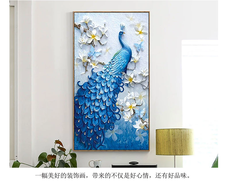 2019 mới 5D sơn kim cương đầy đủ kim cương sống hình con công phòng cross stitch 2018 tối giản hiện đại nề khoan điểm dán - Công cụ & phụ kiện Cross-stitch