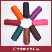 Kitchen work sleeves for men and women long anti-fouling splash oil wear-resistant black loose arm sleeve for adult sleeves