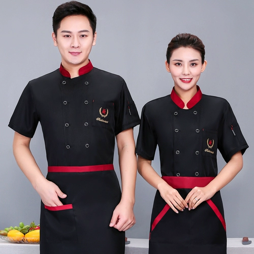 Дышащий летний комплект для работы для отеля, рабочая одежда, короткий рукав