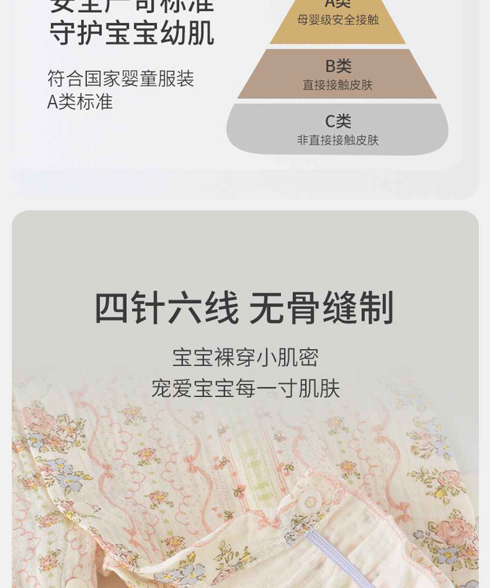 贝肽斯婴儿连体衣秋季超萌小月龄女宝宝外出长袖新生婴幼儿衣服S — 19