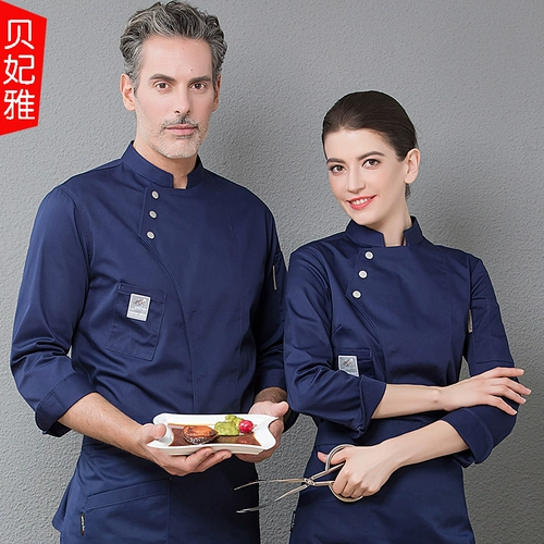 Шеф -повара рабочая одежда Мужская летняя короткая -швейная одежда