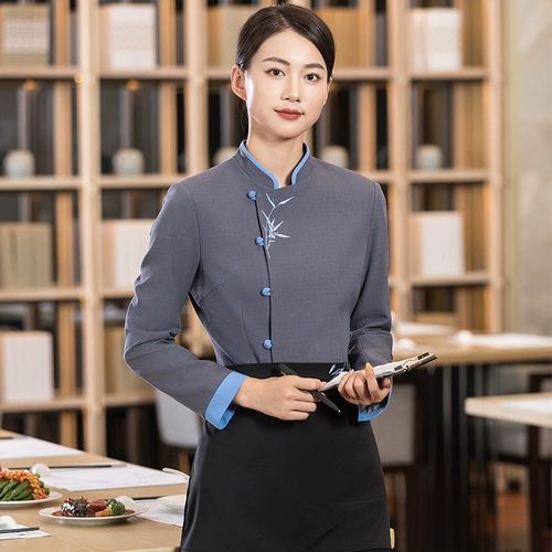 Star High -Ond Hotel Catering Work Service Женская китайская банкет -ресторан для китайского ресторана Hotpot Men's Men's Men's Awomm and Winter Opter