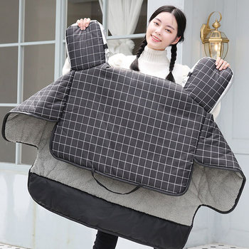 Velvet thickened waterproof winter battery motorcycle for men and women