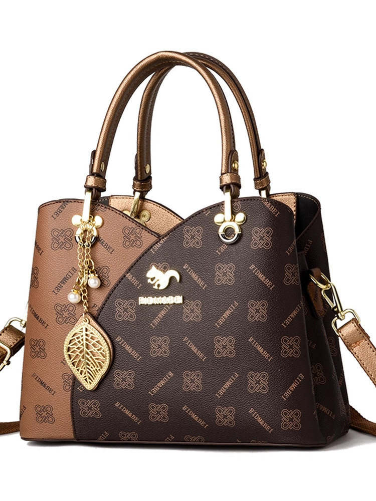 Brand Bag 2024 New Handbag for Women, High-End, Large Capacity, Fashionable, Middle-Aged Mother's Shoulder Crossbody Bag