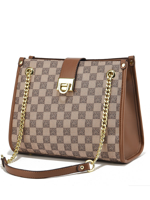 Autumn and Winter High-End Commuter Women's Bag Tote Bag Large Capacity 2024 New Fashion Stylish Chain Shoulder Crossbody Bag