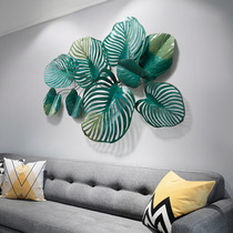 Nordic wrought wrought wall hanging simulation turtle back bamboo green planting restaurant decoration wall decoration pendant living room creative wall decoration