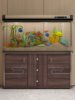 Fish Tank with Cabinet for Living Room, Small to Medium-Sized, Household Floor-Standing, No Need to Change Water, Glass Aquarium, 2023 New Model, Creative Goldfish Tank