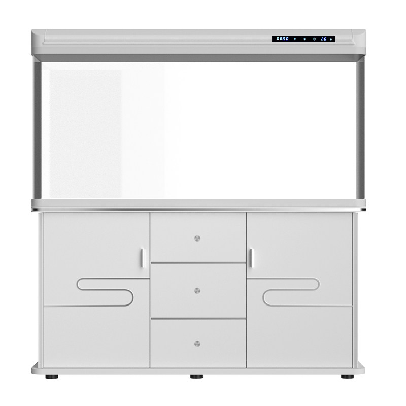 Xilong Fish Tank for Living Room, Home Use with Cabinet, Floor-Standing Glass Aquarium, Ecological, No Need to Change Water, Medium-Sized New Goldfish Tank