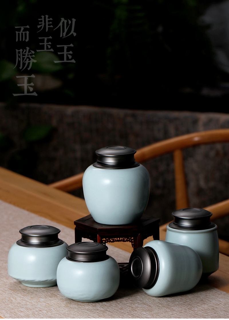 Your up ceramic tea pot seal pot empty as cans household small grains, dried fruit storage tanks tea boxes, tea tin can