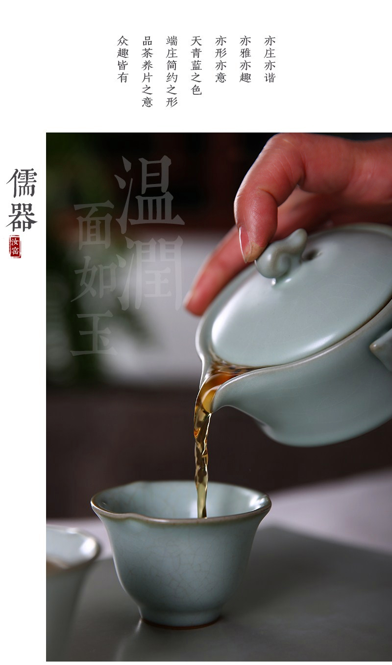 Beautiful home to open the slice your up with ruyi hand grasp lid bowl of tea bowl checking ceramic single office teapot