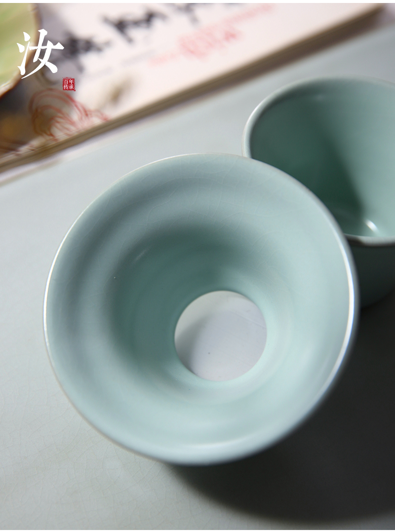 Beautiful home your up) filter ceramic kung fu can keep on tea accessories creative tea tea strainer