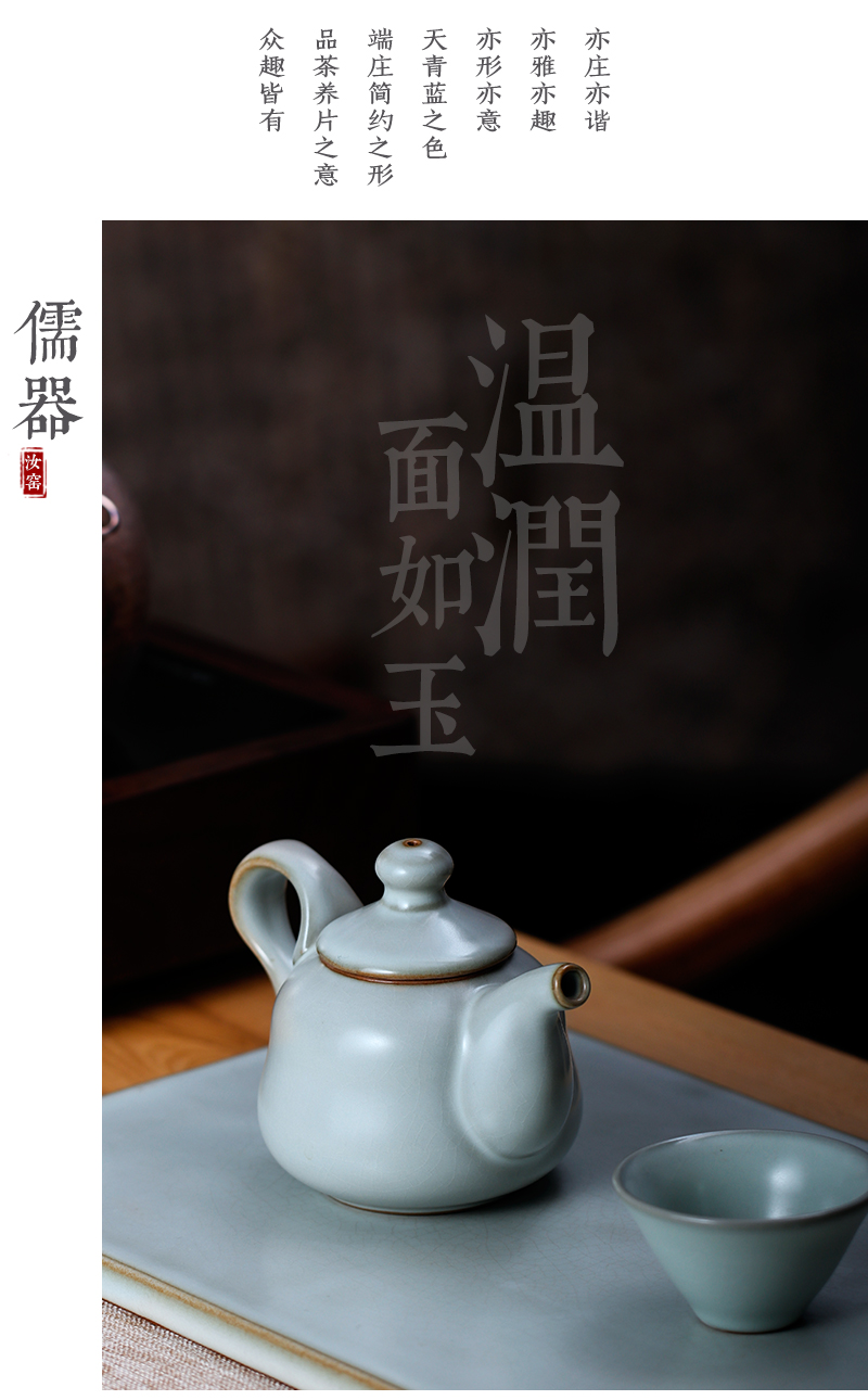 Beautiful home tea set your up on the teapot kunfu tea will keep manual single pot of ice to crack ceramic household porcelain