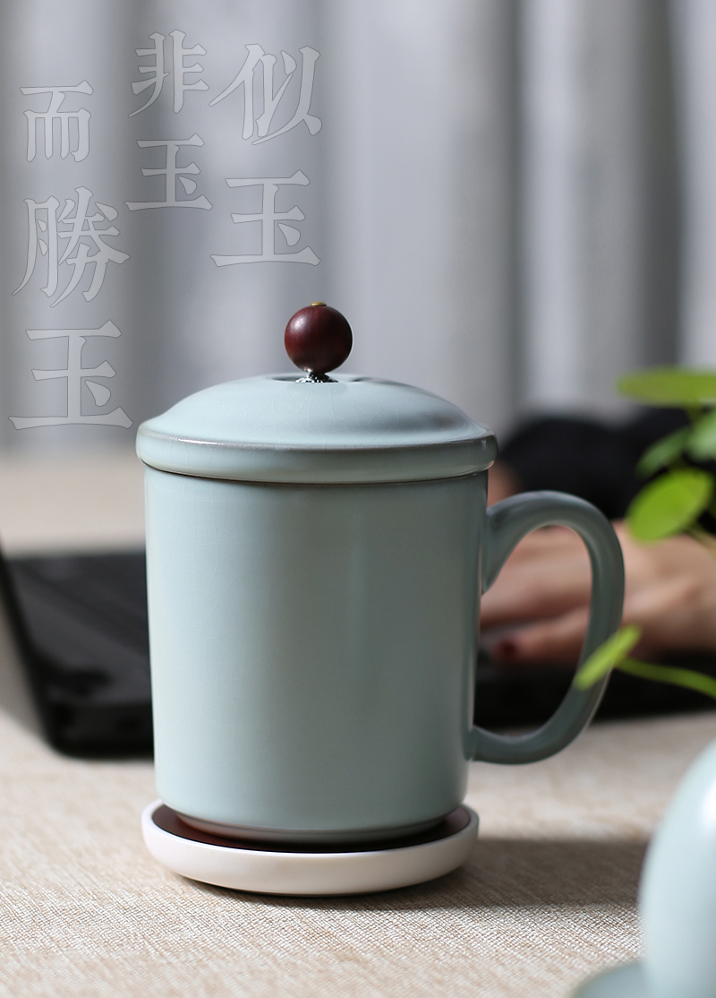 Your up office and glass ceramic cups with cover filter cup tea separation boss can support his family with a tea cup