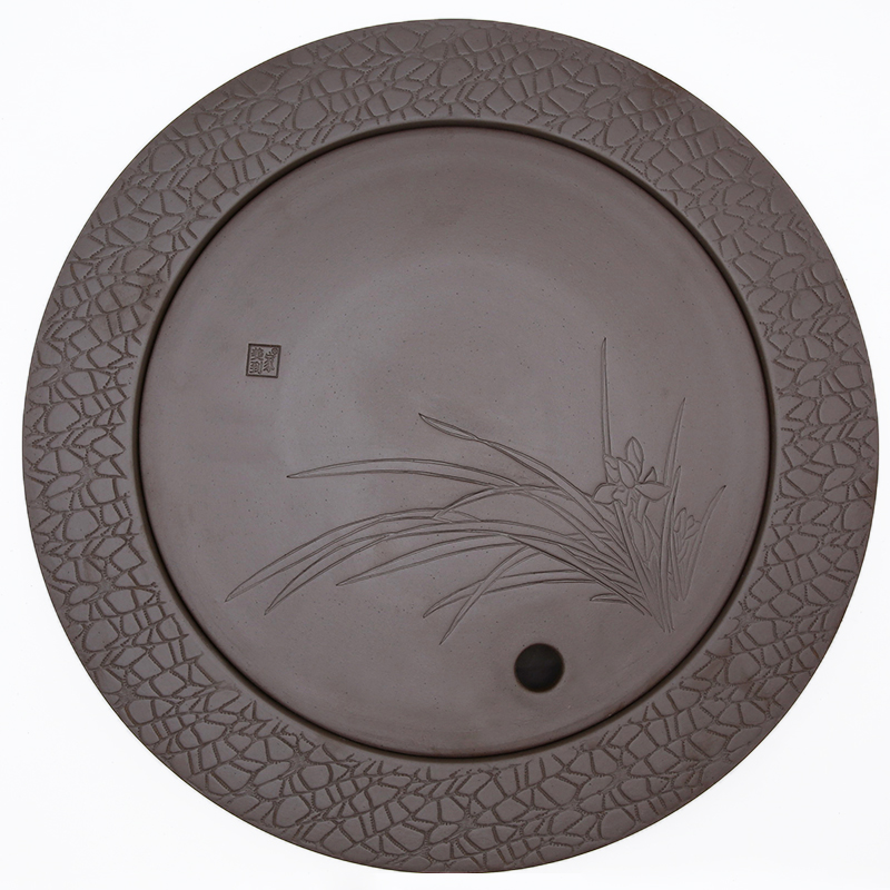 Beautiful home coarse pottery tea tray was round ceramic tea tea set tea service suit small dry mercifully set sea water contracted drainage