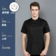 Lu Yao Side Plus Black Single -Piece Short -Sleeved Chef Service