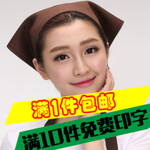 Kitchen restaurant Restaurant Restaurant hot pot restaurant turban triangle custom Baotou waiter work Hat Red female