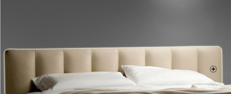 Jane European Court Phòng ngủ chính Bộ đồ nội thất Set Bắc Âu Đơn giản hiện đại Da nghệ thuật Giường cạnh giường Bàn nệm cao su ghế sofa giá rẻ