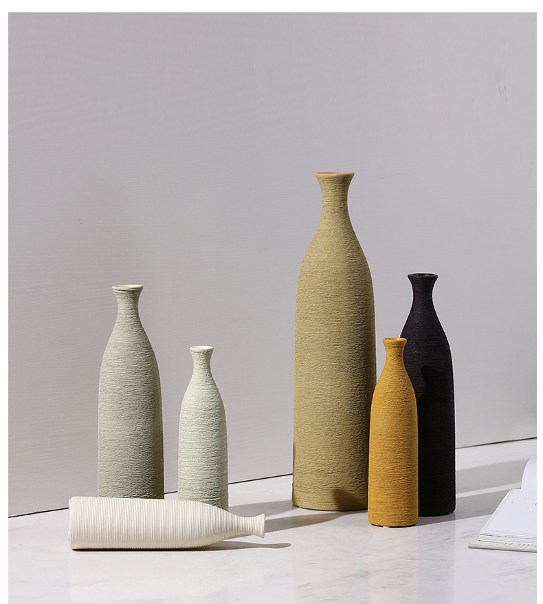 Creative new Chinese style ceramic vase furnishing articles living room table dry flower vases, soft light decorations decoration key-2 luxury restoring ancient ways