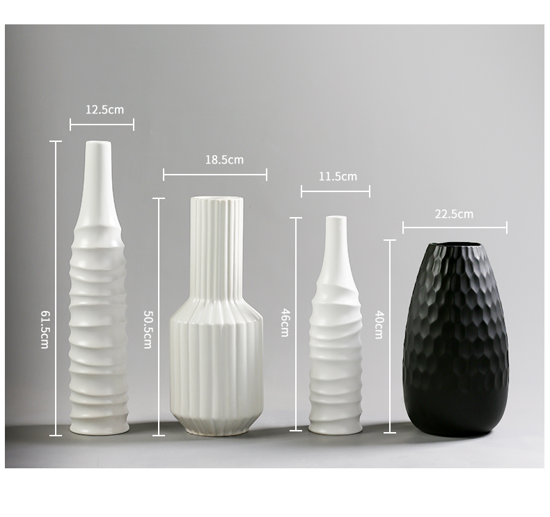 BEST WEST geometric creative ceramic vase is placed between example vase decoration light key-2 luxury home sitting room