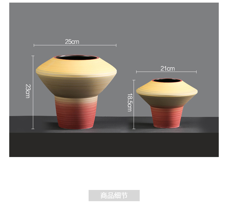 BEST WEST light key-2 luxury furnishing articles designer ceramic vase vase originality example room sitting room soft adornment