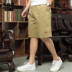 Quần short trung niên nam mùa hè cha tải nam trung niên 40 tuổi 50 lỏng lẻo năm điểm quần thường mặc - Quần short quần legging nam Quần short