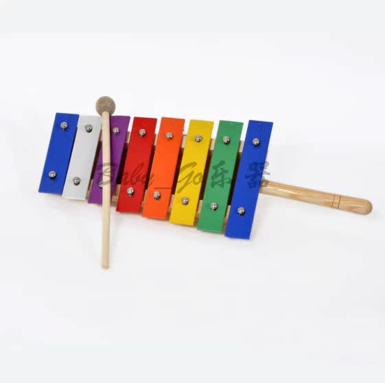 Gõ piano cho bé tám giai điệu gõ tay piano cho trẻ em đồ chơi giáo dục piano nhôm đàn piano tấm thép Qinshun 8 âm thanh piano đồ chơi bé - Đồ chơi nhạc cụ cho trẻ em trống đồ chơi cho trẻ