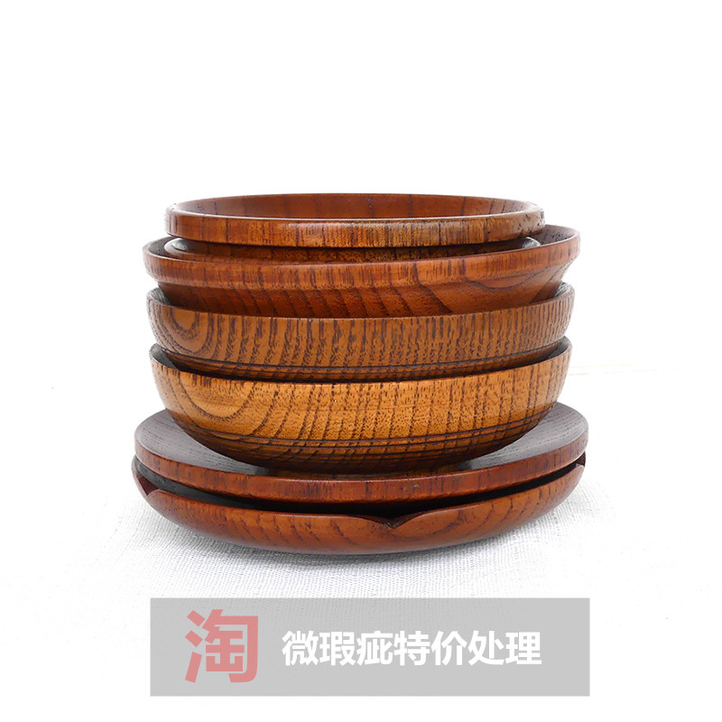Ferris Lane Creative Gỗ Món Ăn Món Ăn Bằng Gỗ Bát Gỗ Micronized Bộ Đồ Ăn Bằng Gỗ Tráng Miệng Trái Cây Tấm Gỗ Khuyến Mãi khay đựng trà bằng gỗ