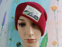 1011-48 Reason rust red label warm knitted hat autumn and winter cold hat-single top