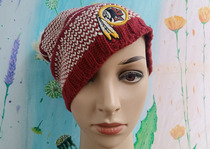 107-13 American Baseball League Washington Football Team red yellow and white embroidered logo wool warm knitted hat - single top